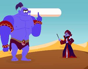 Aladdin & the Genies | The Stomping Sand Monster / The Spooky Desguise