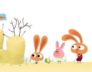 Sand Castle Rabbit Mister Rabbit | The Sandcastle